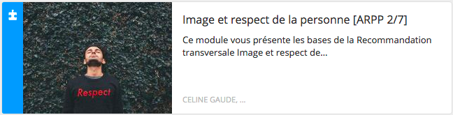 Image et respect de la personne - Module 2/7