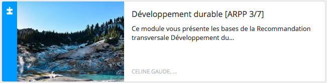Développement durable - Module 3/7
